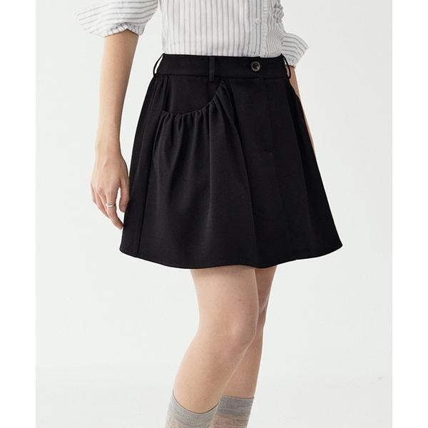 スカート 立体プリーツ Aライン ミニスカート FC25B037「Fano Studios」