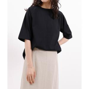 tシャツ 汗じみ防止加工 表撥水 接触冷感 UV CUT クルーネックカットソー レディース