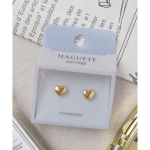 イヤリング 「MAGUFIT」ハート/マグネットイヤリング レディース