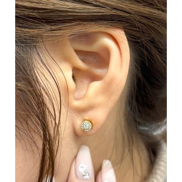 イヤリング 「MAGUFIT」ラウンドパヴェ/スター/マグネットイヤリング レディース