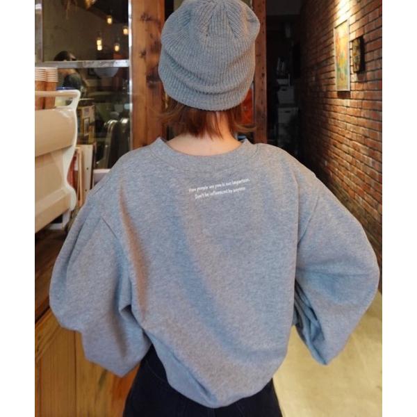 トレーナー スウェット 「 yuri.さんコラボ 」刺繍入りスウェットトップス レディース メンズ