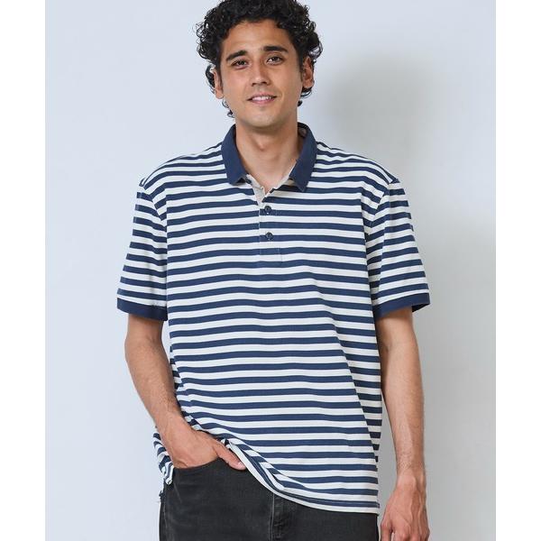 ポロシャツ カスコ・ベイ・ラギッド・ポロシャツ、半袖　ストライプ 米国フィット・レギュラー メンズ