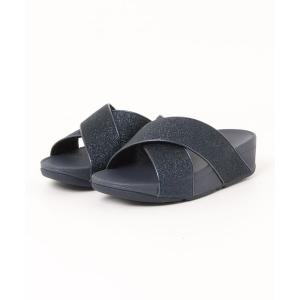 サンダル LULU GLITTERDUST CROSS SLIDES レディース