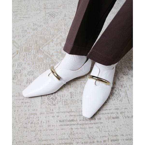 パンプス EVOL / 「軽量・柔らかい」ゴールドモチーフスクエアパンプス / IY5601