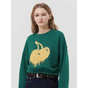 トレーナー スウェット KIRSH MELTING CHERRY PRINTED CROP SWEATSHIRT キルシー メルティング チェリー プ