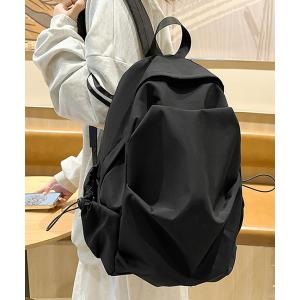 デイバック リュック 「大容量・撥水加工」タックフォルムラウンドリュック/バックパック レディース メンズ｜ZOZOTOWN Yahoo!店