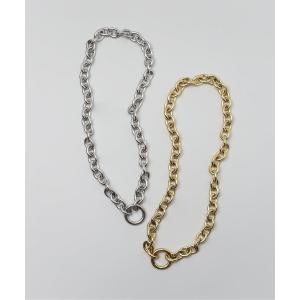 ネックレス 金属アレルギー対応「ieLS」ステンレス　ボリュームチェーンネックレス レディース メンズ