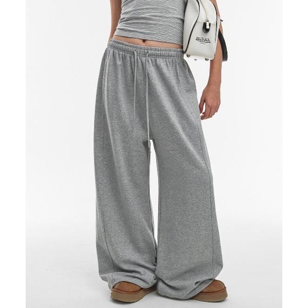 スウェットパンツ ジャージ 「B-BASIC」 エアスウェットワイド2WAYバンディングパンツ レデ...