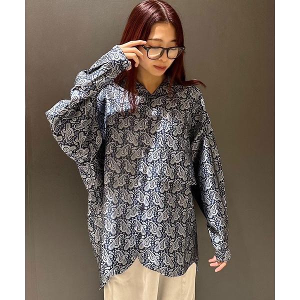 シャツ 「INTERPLAY」Open Collar Over Size Shirt「4：Jacqu...