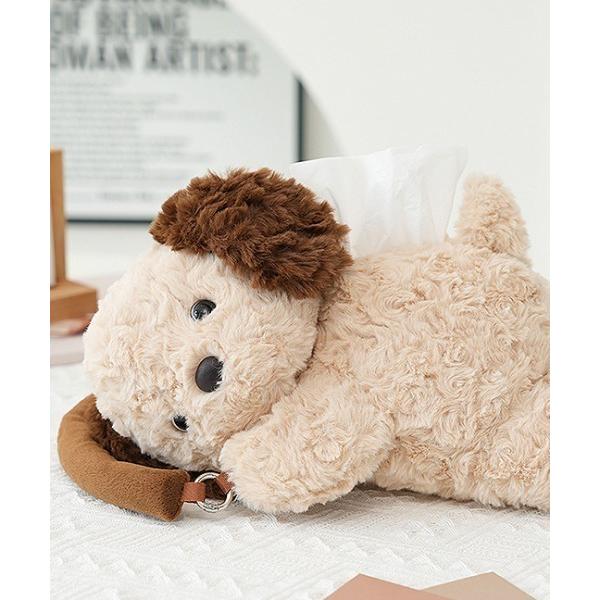 収納 アニマルモチーフ ぬいぐるみ コンパクト ティッシュカバー 吊り下げ可 車 フック