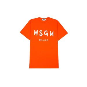 MSGM（エムエスジーエム） tシャツ 「NEW」MSGMブラッシュロゴTシャツ