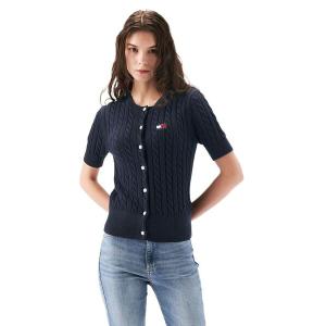 ニット セーター サマーケーブルカーディガン レディース