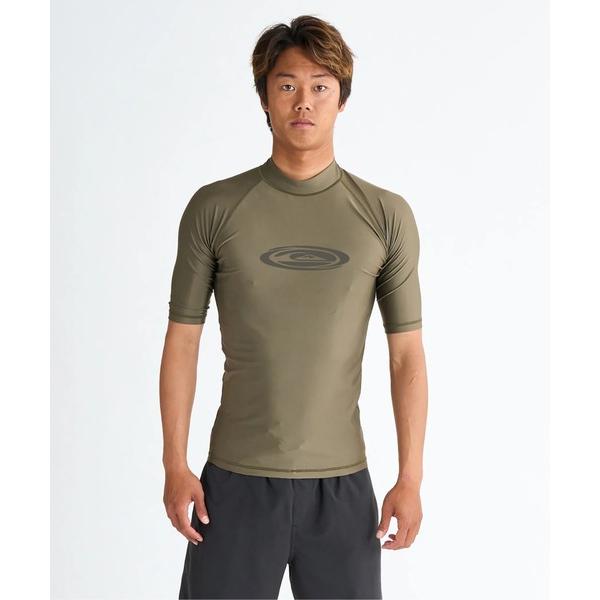 ラッシュガード TWISTED SR /クイックシルバーロゴハイネック型半袖ラッシュガード（水着） ...