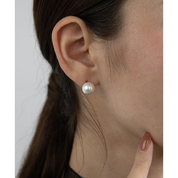 ピアス 金属アレルギー対応 一粒パールピアス 10mm レディース