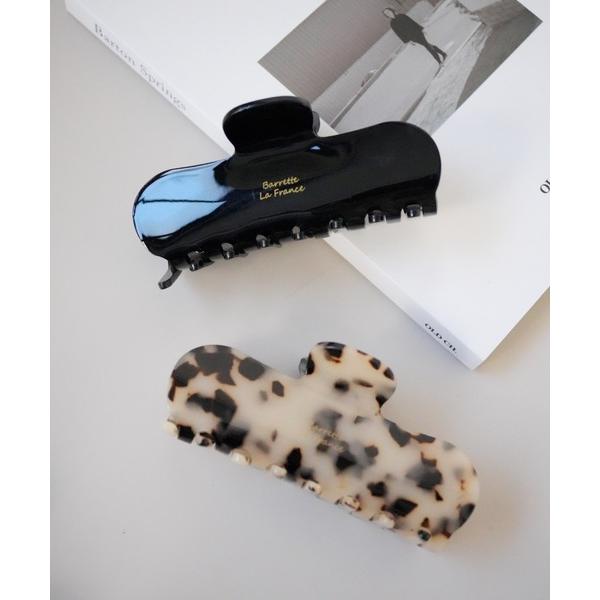 ヘアクリップ 「 Port / ポート 」 ワンカラー べっ甲 ワイド バンスクリップ / ヘアクリ...