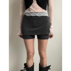 パンツ ニットショートパンツスカート レディース メンズ