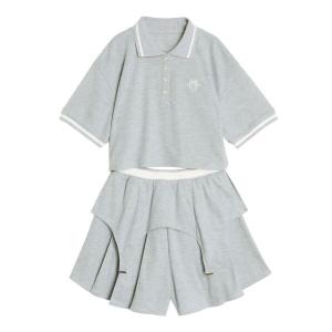 CALNAMUR（カルナムール） tシャツ ドットフラワージャカードトップス