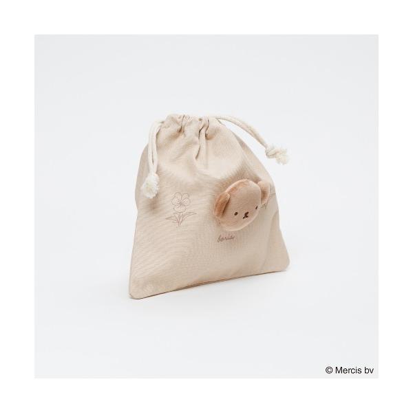 ポーチ BRUNA FLOWER＆MASCOT 巾着 レディース