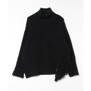 「CULLNI」 タートルネックニット 1 ブラック レディース