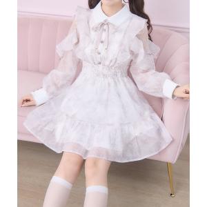 ワンピース 「再販決定」花柄ミニワンピース