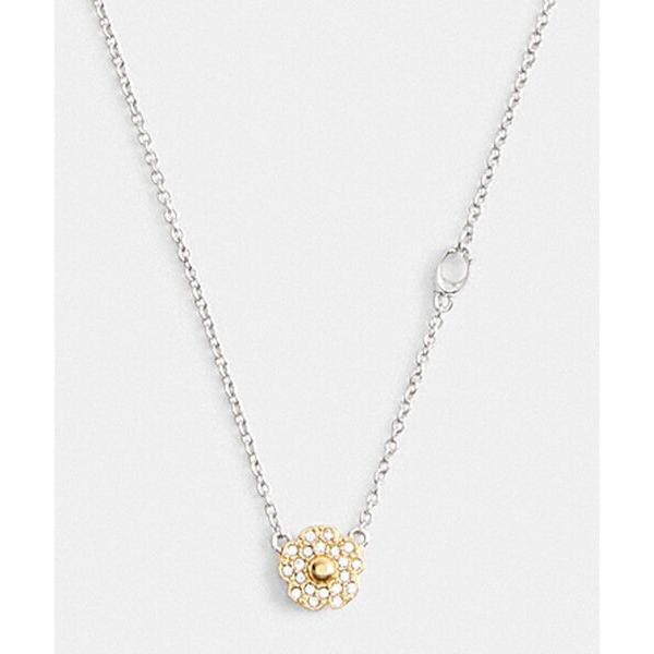 ネックレス パヴェ ティー ローズ ペンダント ネックレス レディース