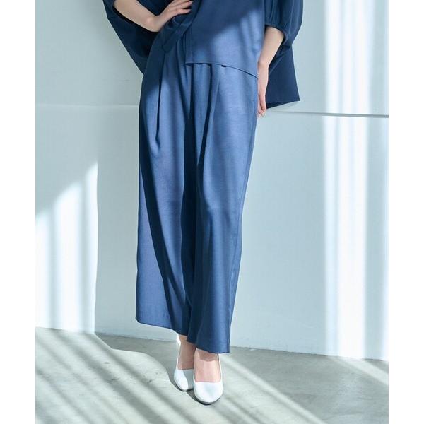 パンツ 「セットアップ対応/吸水速乾/UV効果」シルキーツイルイージーパンツ レディース