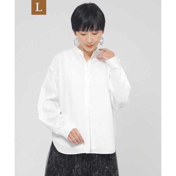 ブラウス シャツ 「L」「ウォッシャブル」ソフトタイプライタープルオーバーブラウス レディース