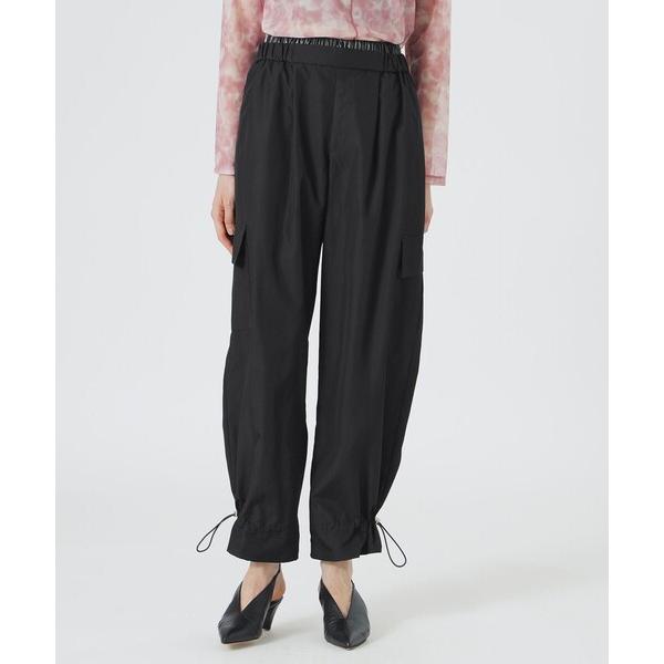 カーゴパンツ BLACK OF BLACKsダブルウエストカーゴパンツ レディース