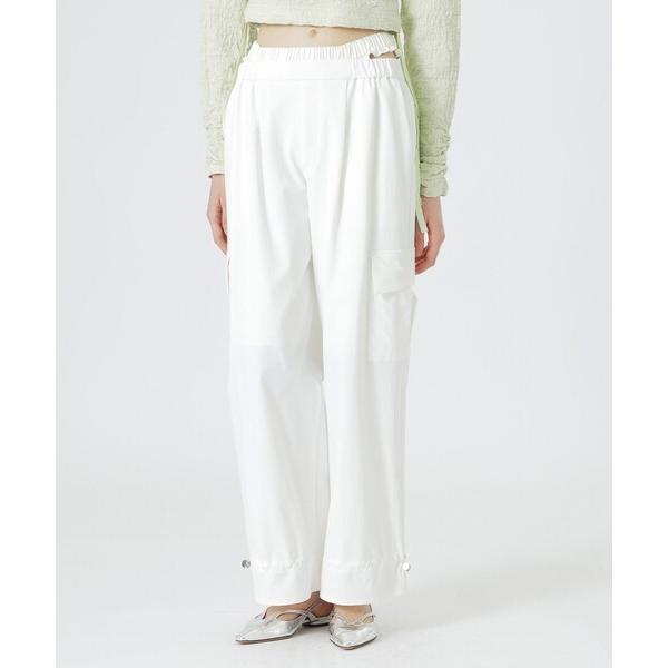 カーゴパンツ ダブルウエストカーゴパンツ レディース