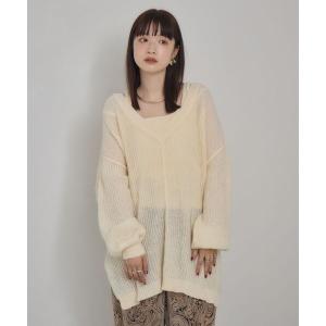 ニット セーター V neck PO ＆ tank top レディース