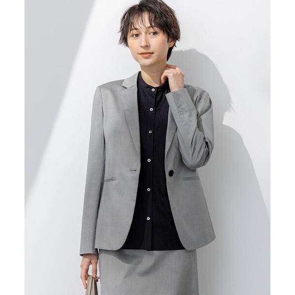 ジャケット テーラードジャケット 「セットアップ対応/洗える」ストレッチシャンブレー テーラードジャ...