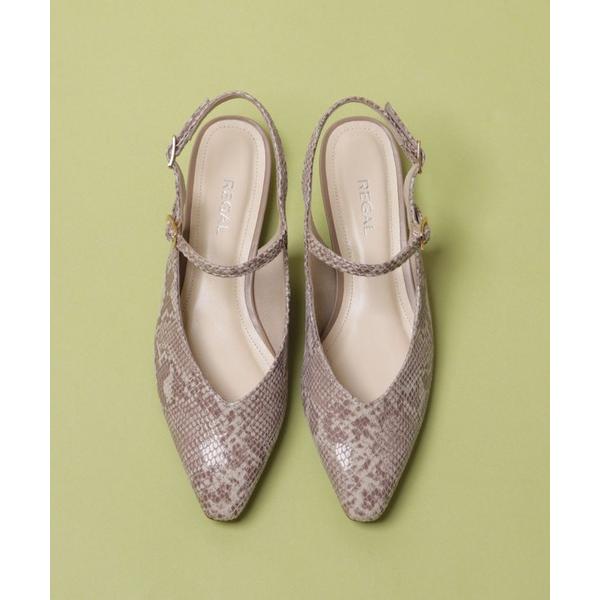 パンプス リーガルレディース F29R ストラップバックベルトパンプス