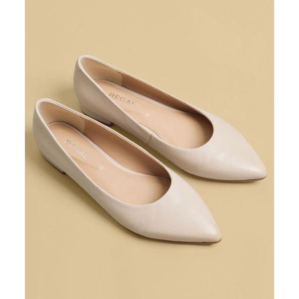 パンプス リーガル レディース F37R ポインテッドトウ フラットシューズ