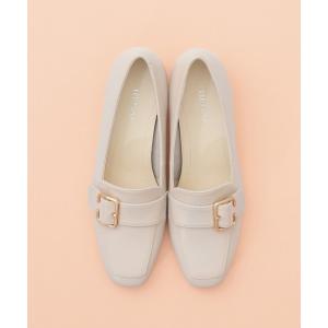 パンプス リーガルレディース F91Q バックル付きモカパンプス