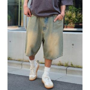 revertical ハーフパンツ パンツ デニム風イージーショートパンツ