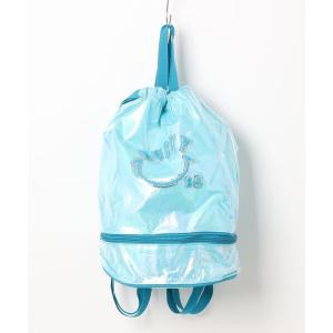 プールバッグ RUSTY/ラスティ 子供用 ブランド ロゴ ニコちゃん 二重構造 プールバッグ スイミングバッグ ビーチバッグ