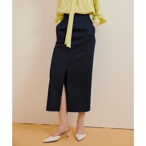 ADORE 美品 23SS アドーア ソフトストレッチデニムスカート マキシ丈  