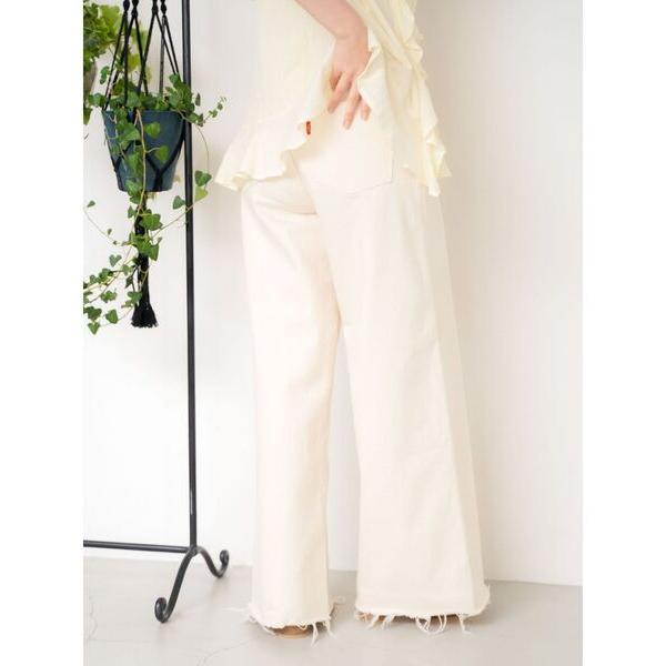 ジーンズ デニム デニムパンツ カットオフバギールーズデニム レディース