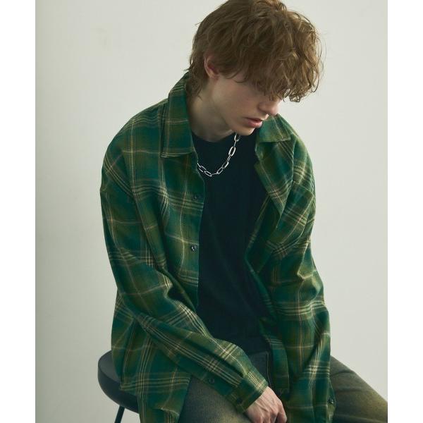シャツ Flannel ombre check long sleeve shirt / フランネルオ...