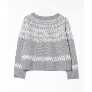 「Sunauna」 長袖ニット 38 グレー レディース