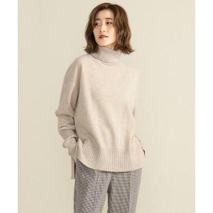 「SHARE PARK」 タートルネックニット 1 ベージュ レディース