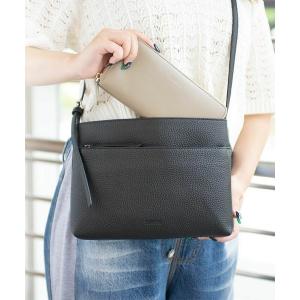 財布 シュリンクレザーポシェット レディース メンズ