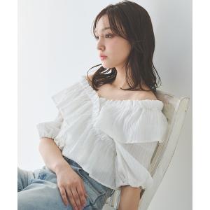 ReAmour デニムジャケット gジャン デニムフリルジャケット レディース
