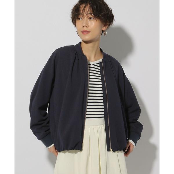 コート アウター サマ見えギャザーブルゾン/320062 レディース
