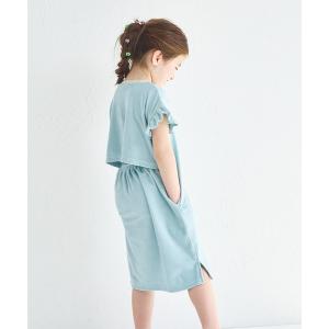 ワンピース 「パイル」 バックスリットワンピース キッズ 子供服 女の子