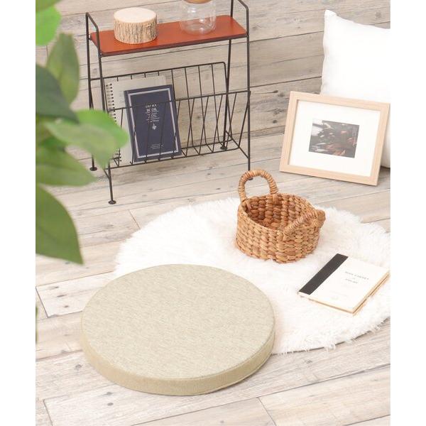 クッション クッションカバー ラウンド スラブ＆パイルシートクッション H4cm