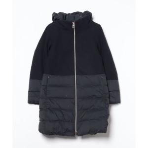 「HERNO」 ダウンコート 40 ネイビー レディース