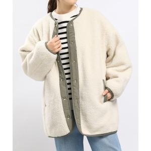 「GLOBAL WORK Smile Seed Store」 キルティングブルゾン MEDIUM ダークグリーン レディース