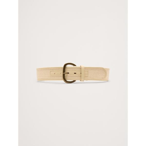 ベルト ストレッチウーブン ウエストベルト レディース