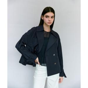 ショートトレンチコート レディース